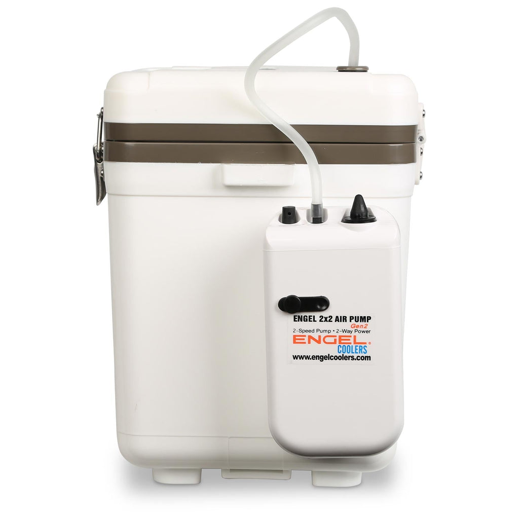Portable Live Bait Aerator Pump, Two-Speed Oxygen Support for Buckets and Coolers on the Go source image 2