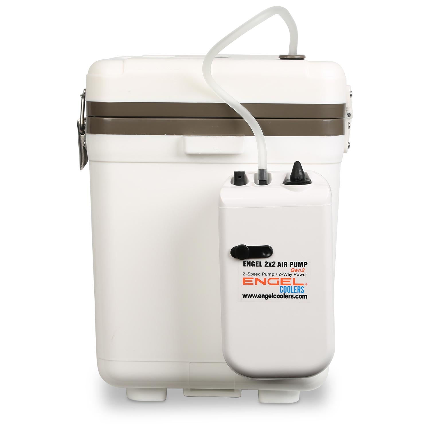 Portable Live Bait Aerator Pump, Two-Speed Oxygen Support for Buckets and Coolers on the Go source image 2