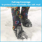 Waterproof Dog Boot Leggings for Winter Walks, Seam-Free TPE Paw Covers and Full-Leg Protection source image 2