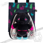 Pregnant Rabbit Plush Toy Set Featuring a 16.5-Inch Mama Bunny, Three Mini Kits and a Carry Tote source image 2