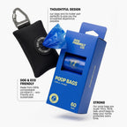 Compostable Dog Poop Bags, Unscented Cornstarch Waste Bags Sized 22 x 33 cm for Standard Dispensers source image 2