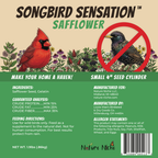 Safflower Seed Cylinder for Wild Birds, 1.9 lb Block with Hollow Center for Compatible Log Feeders source image 2