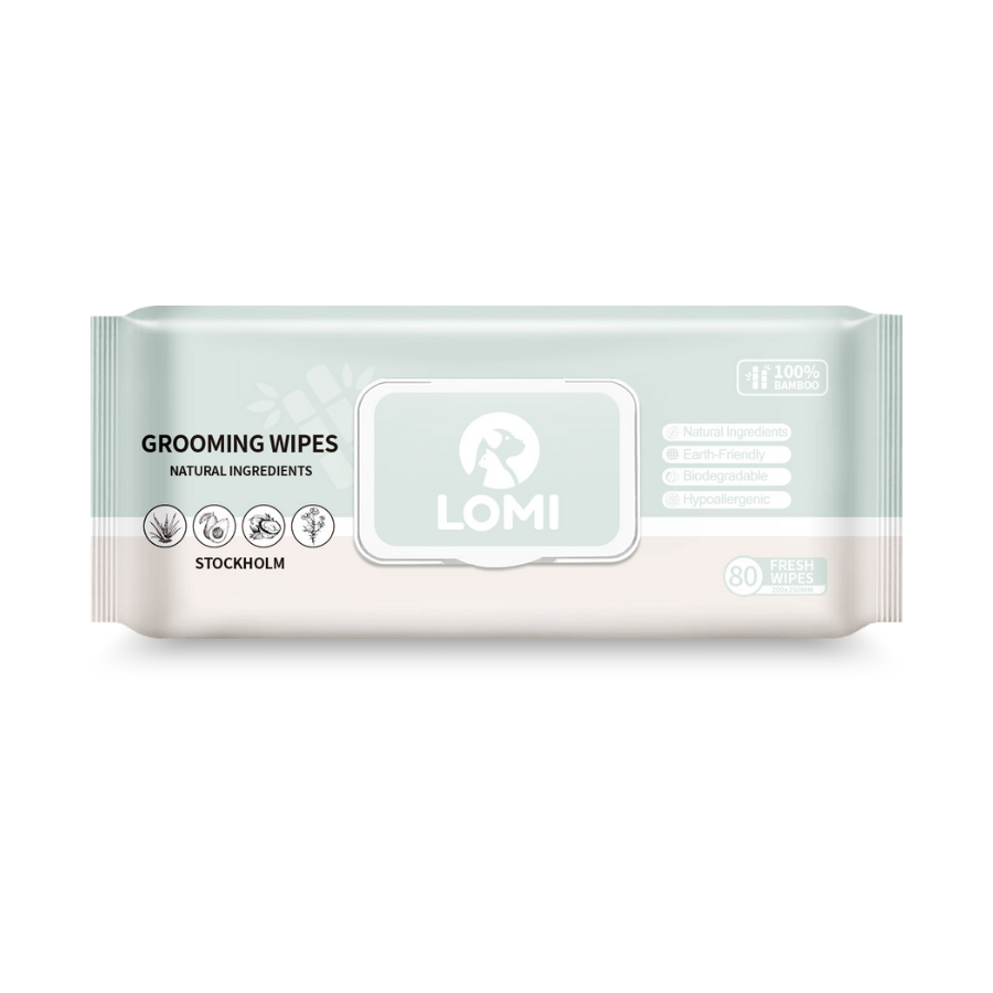 Bamboo Pet Grooming Wipes for Dogs and Cats, Aloe Vera and Chamomile Formula in Travel and Premium Packs source image 2