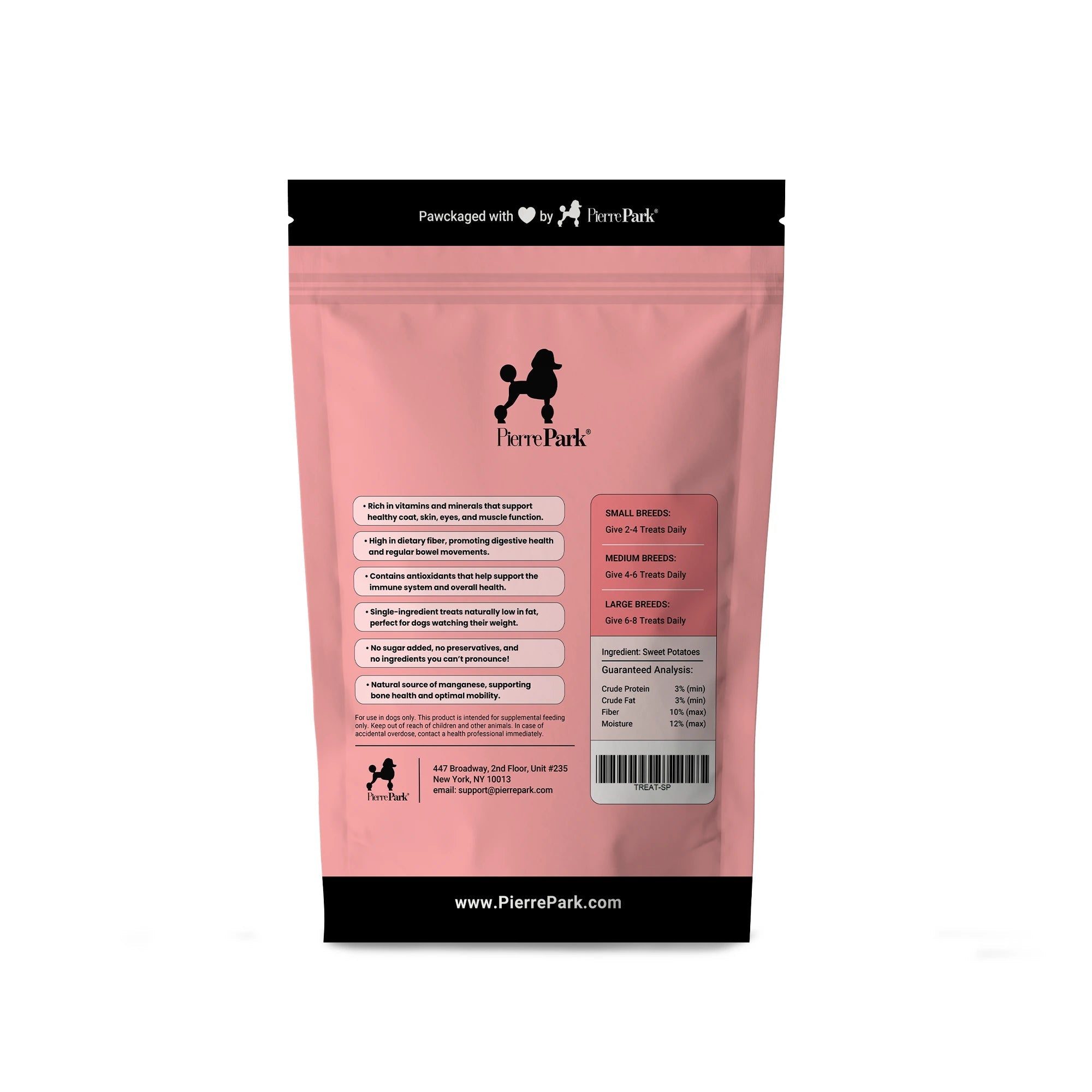 Single-Ingredient Sweet Potato Dog Treats, USA-Made Low-Fat Chews in One, Two or Three Bag Packs source image 2