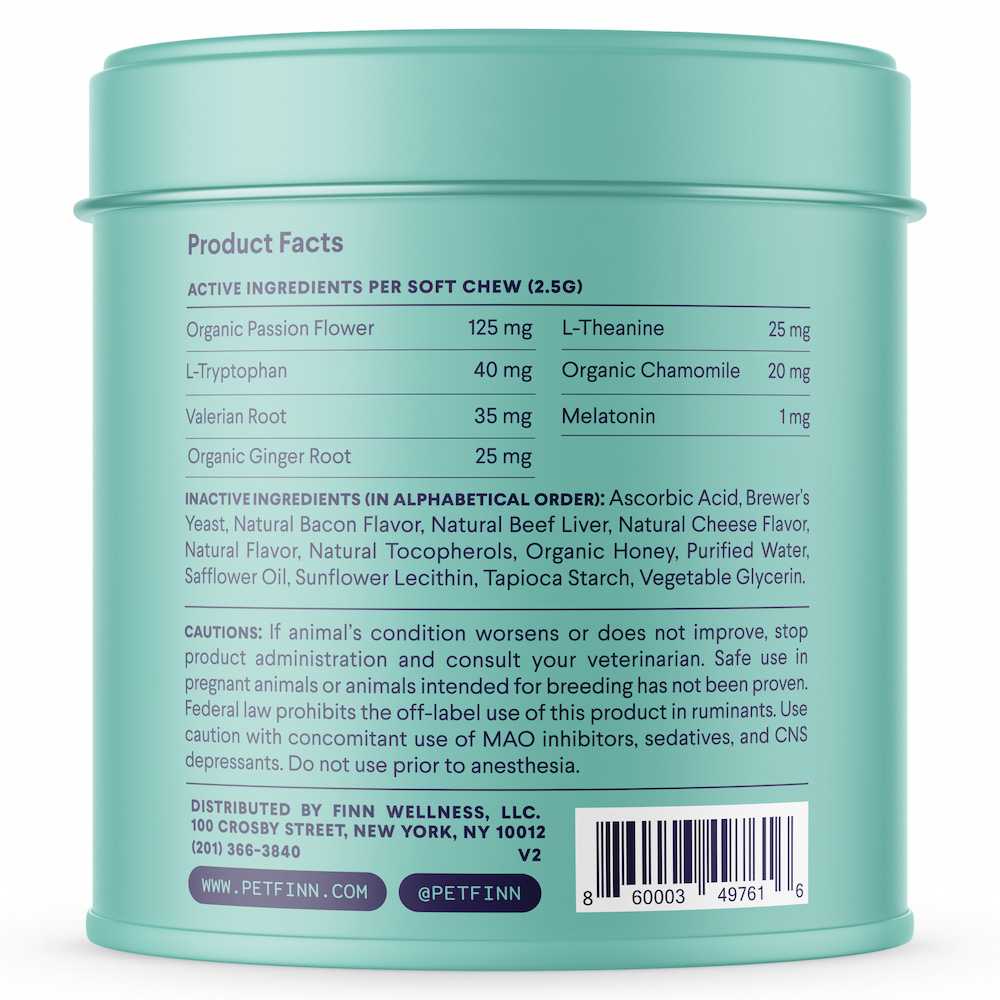 Calming Soft Chews for Dogs, Organic Herbal Daily Support for Stressful Moments and Hyperactive Behavior source image 2