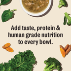 Chicken Dog Food Topper, Leafy Greens in Twelve 5.5-Ounce Pour-Over Packs for Meals and Enrichment Toys source image 2