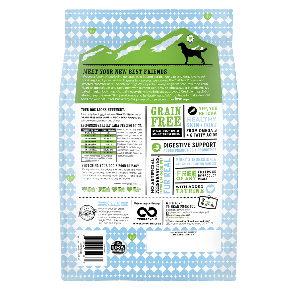 Lamb and Bison Grain-Free Dry Dog Food, Protein-Rich Kibble for Everyday Adult Dog Nutrition source image 2