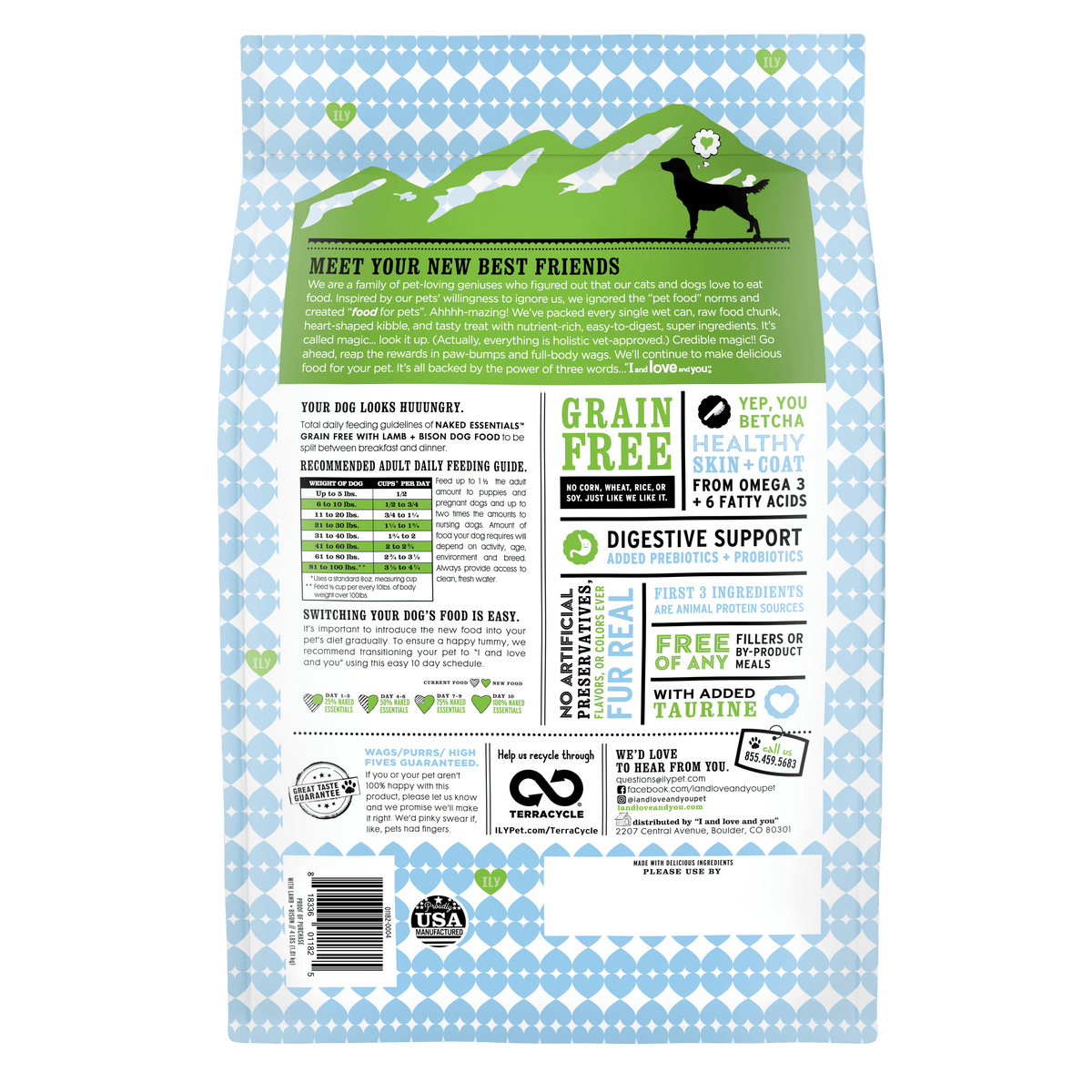 Lamb and Bison Grain-Free Dry Dog Food, Protein-Rich Kibble for Everyday Adult Dog Nutrition source image 2