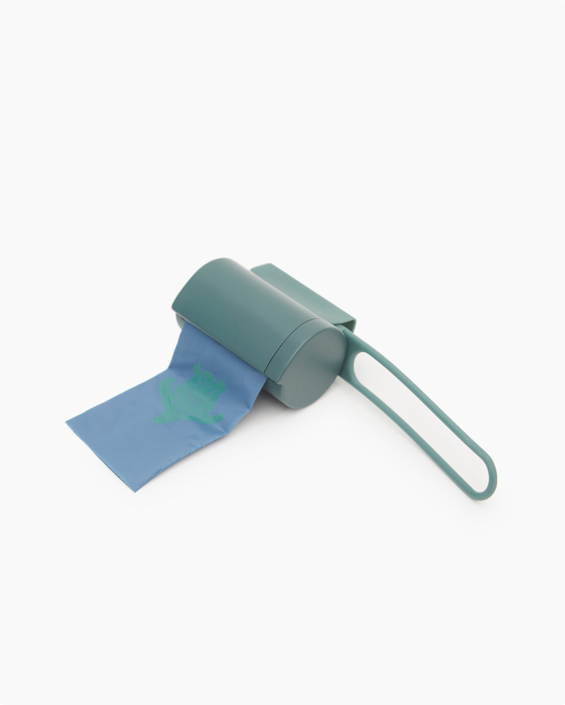 Silicone Dog Waste Bag Holder, One-Handed Dispenser with Dual Leash Attachments and 45 Included Bags source image 2