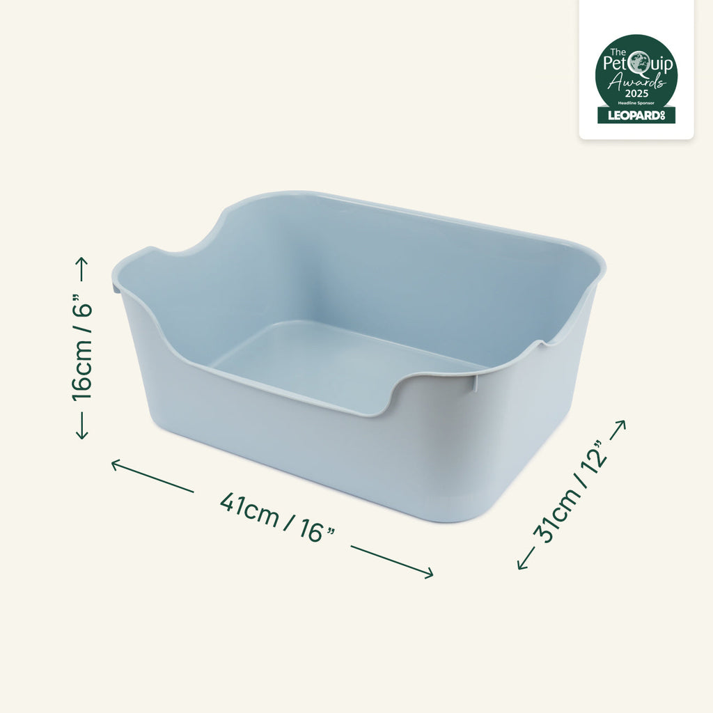 Small Animal Litter Box for Guinea Pigs and Rabbits, High-Sided Low-Entry Design in Five Colors source image 2