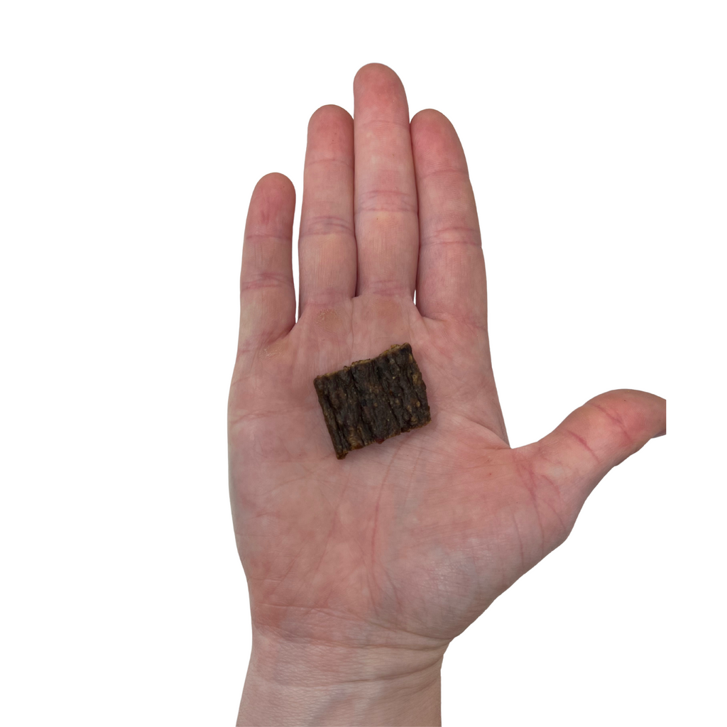 Semi-Moist Meat Jerky Treats for Dogs and Cats, Tear-Apart Training Bites in Three Single-Protein Flavors source image 2