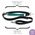 Hands-Free Dog Walking Belt with Waterproof Adjustable Fit and General or Heavy-Duty Clips in 12 Colors source image 2