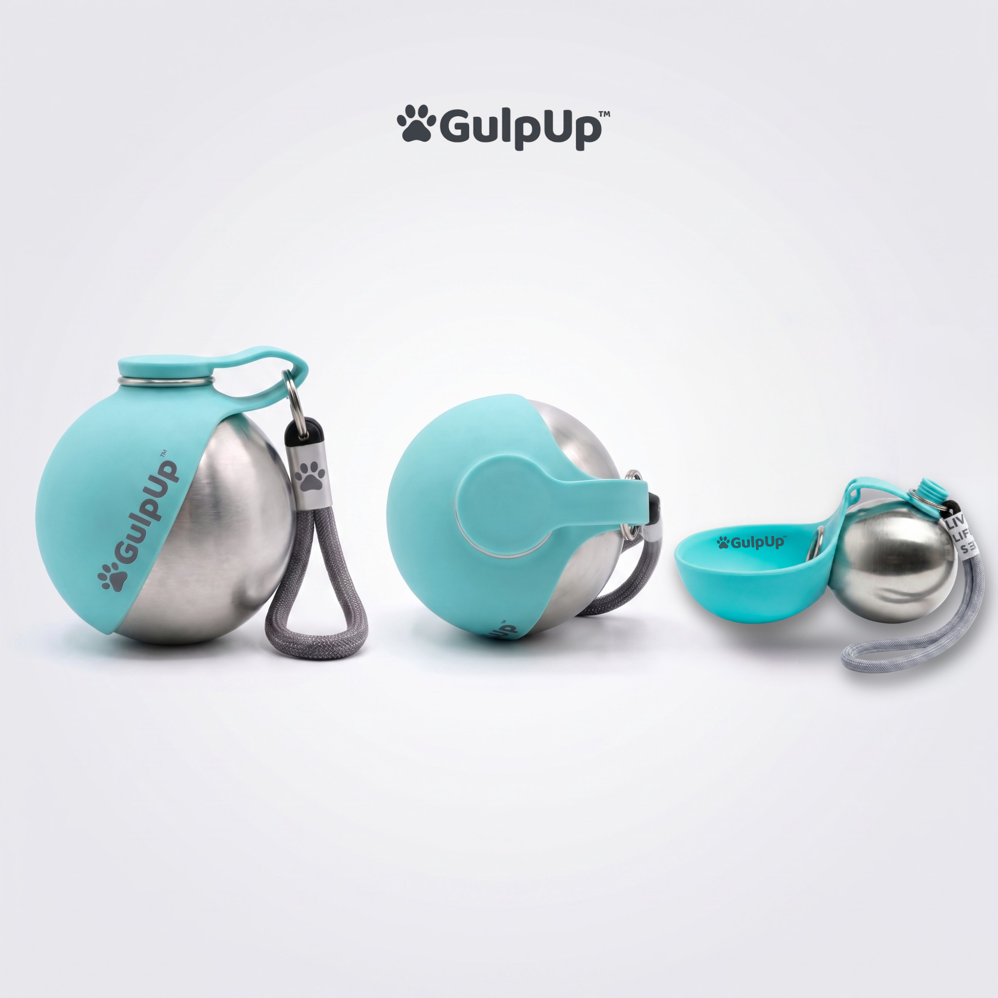 Portable Dog Water Bottle and Snack Bowl, Leak-Proof Clip-On Design for Hands-Free Walks and Travel source image 2