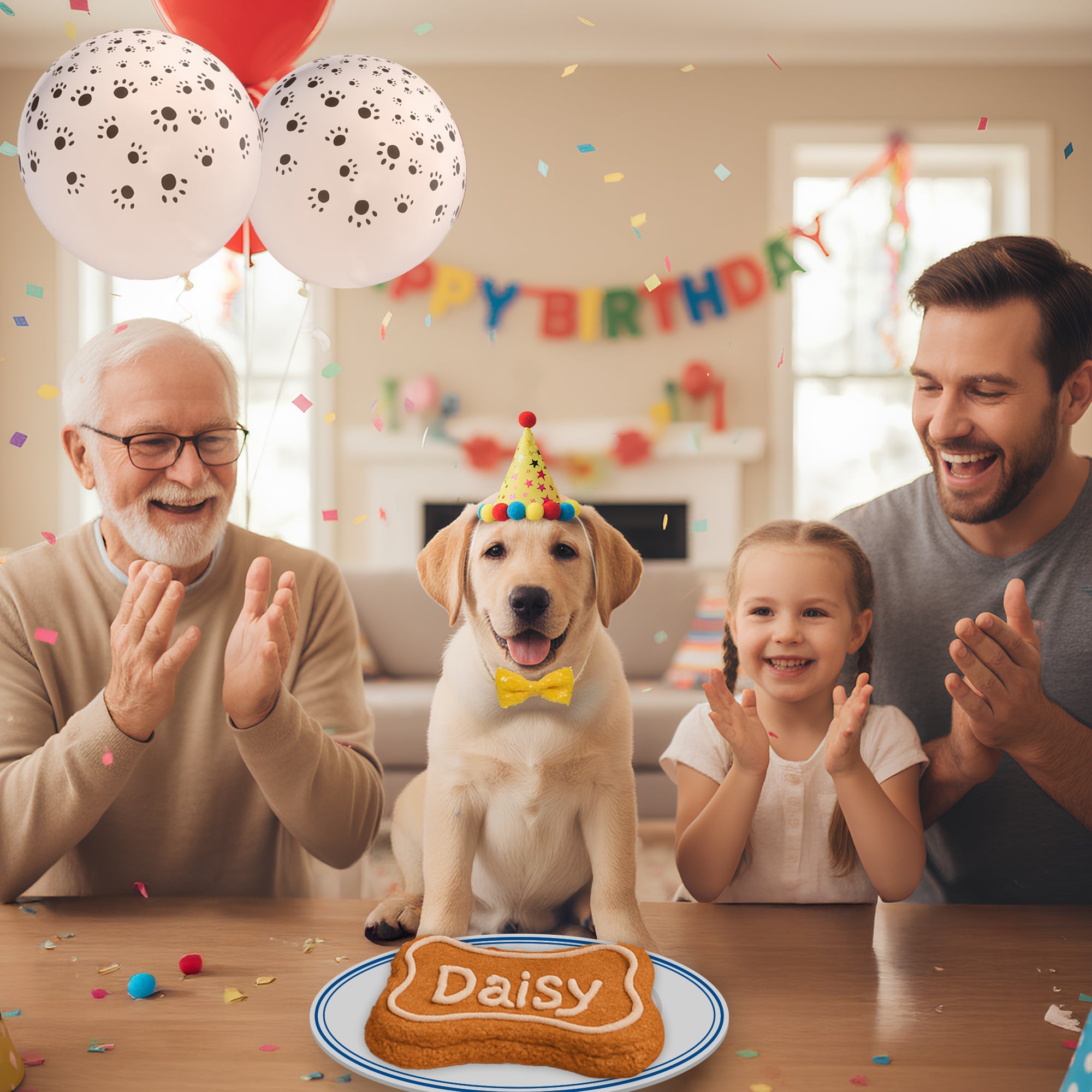 Dog Birthday Cake and Party Kit, Complete Bone-Shaped Baking and Decorating Set for a Special Celebration source image 2