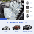 Split Rear Seat Dog Cover for Fold-Down Seats, 54-Inch Waterproof Non-Slip Protector in Four Colors source image 2