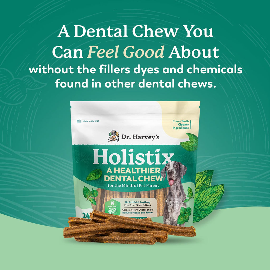 Sweet Potato Dental Chews for Dogs, Mint-Flavored 24 oz Bag for Natural Abrasion and Fresher Breath source image 2
