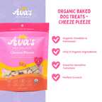 Organic Cheese Dog Treat Biscuits, Crunchy Heart-Shaped 6 oz Snacks with Cheddar and Parmesan source image 2