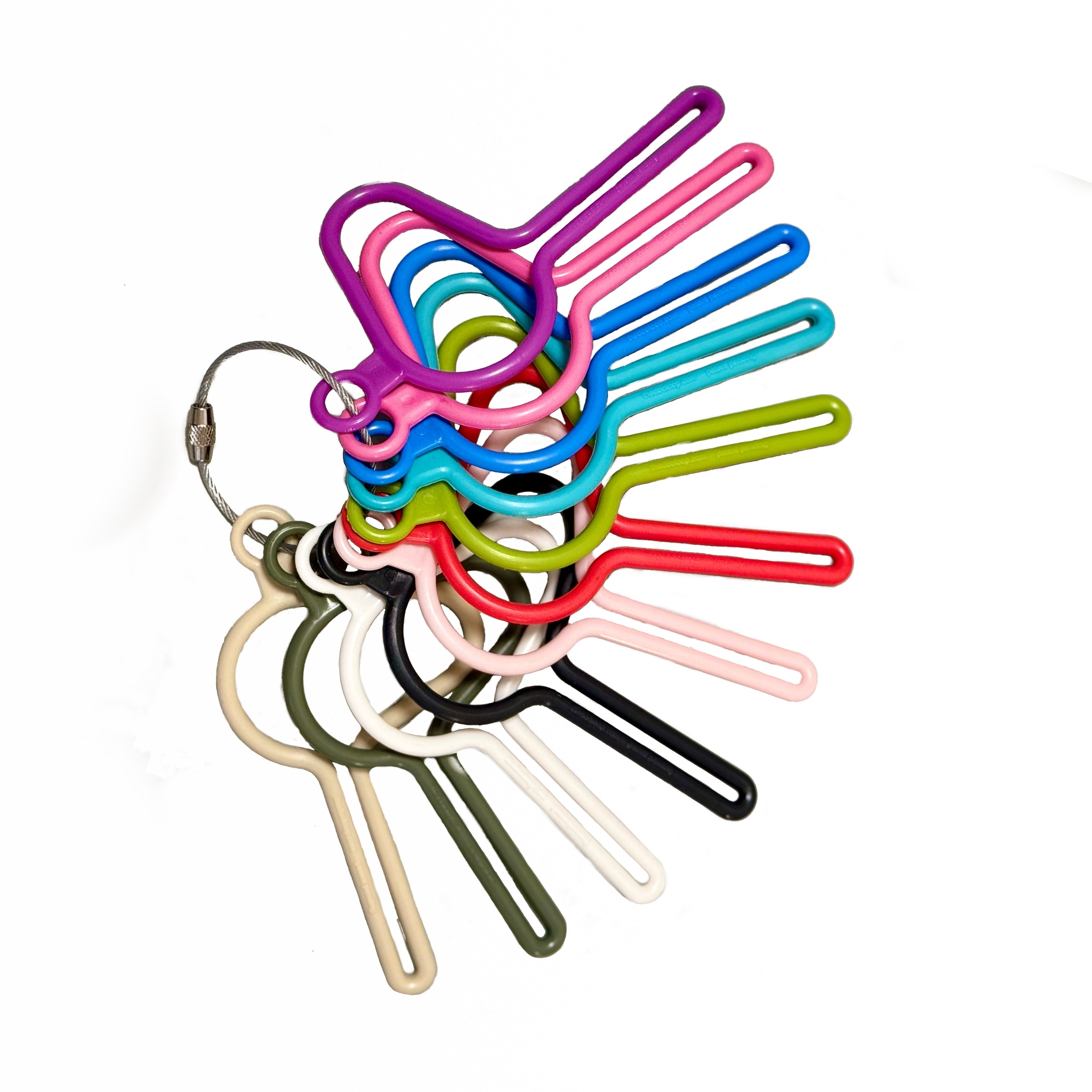 Hands-Free Dog Waste Bag Holder for Leashes and Backpacks, Recycled Plastic Clip in Eleven Colors source image 2