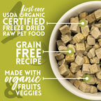 Organic Freeze-Dried Raw Dog Food with Chicken and Turkey, Grain-Free Complete Meal or Topper source image 2