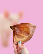 Single-Ingredient Pork Ear Dog Chews for Supervised Enrichment, Three Large Dehydrated Ears per Bag source image 2