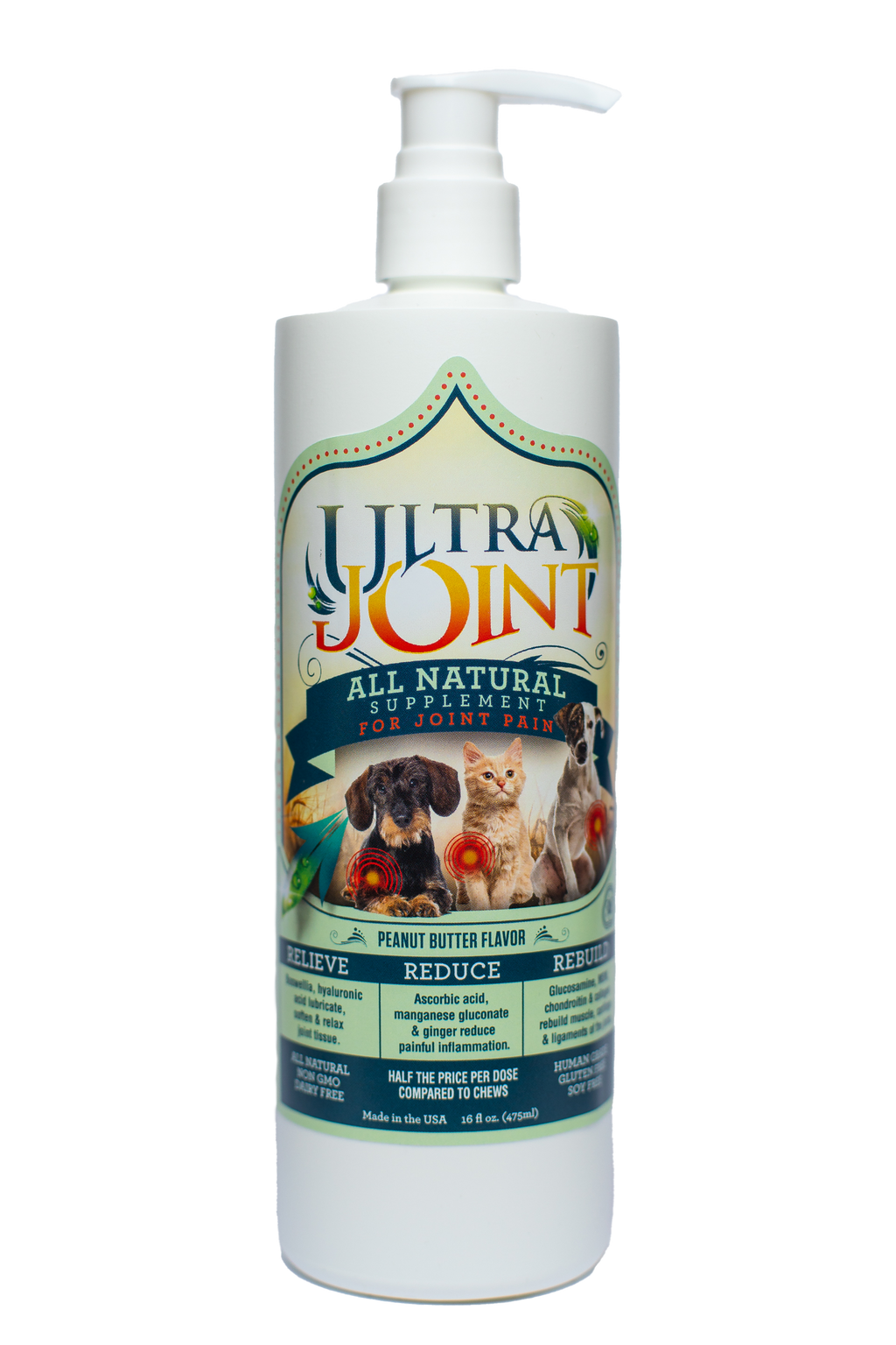 Joint Support Supplement for Dogs and Cats with Glucosamine and Chondroitin in Three Bottle Sizes source image 2