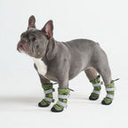 Green Waterproof Dog Rain Boots, Reflective Fleece-Lined Paw Protection for Snow, Salt and Mud source image 2