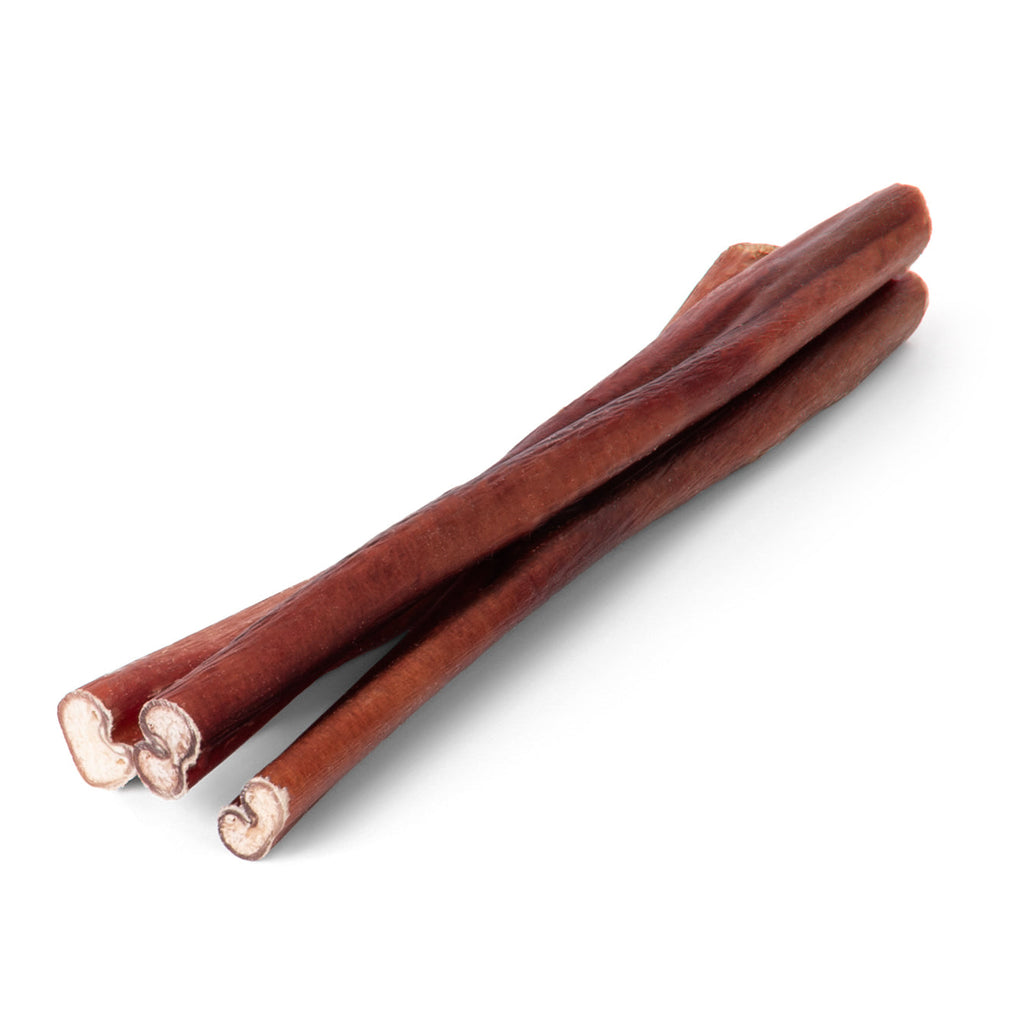 Jumbo Beef Bully Sticks for Dogs, Grass-Fed Single-Ingredient Chews in 6 or 12 Inch Lengths and 5–20 Packs source image 2