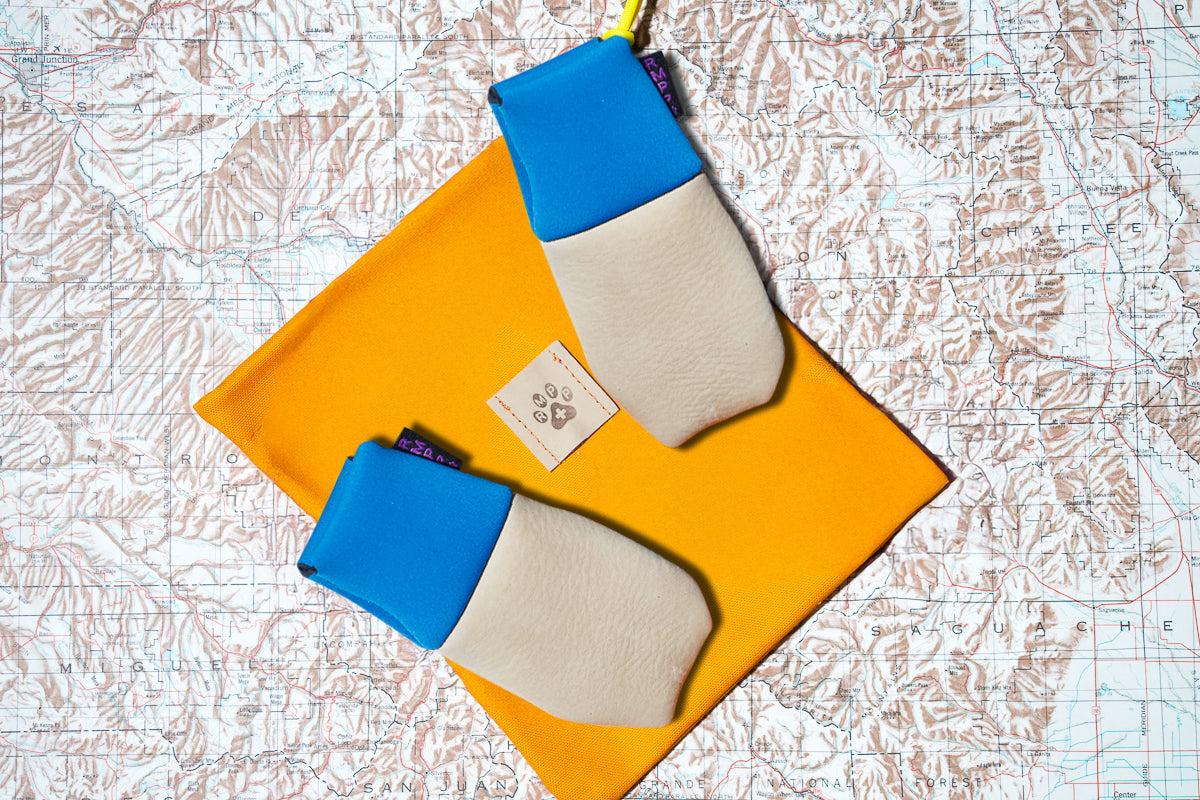 Water-Resistant Dog Booties, One Pair with Leather Soles and Neoprene Uppers for All-Weather Walks source image 2