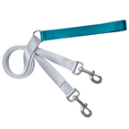 Teal No-Pull Dog Harness for Guided Walks, Front and Back Control Points with Velvet-Lined Chest Strap source image 2