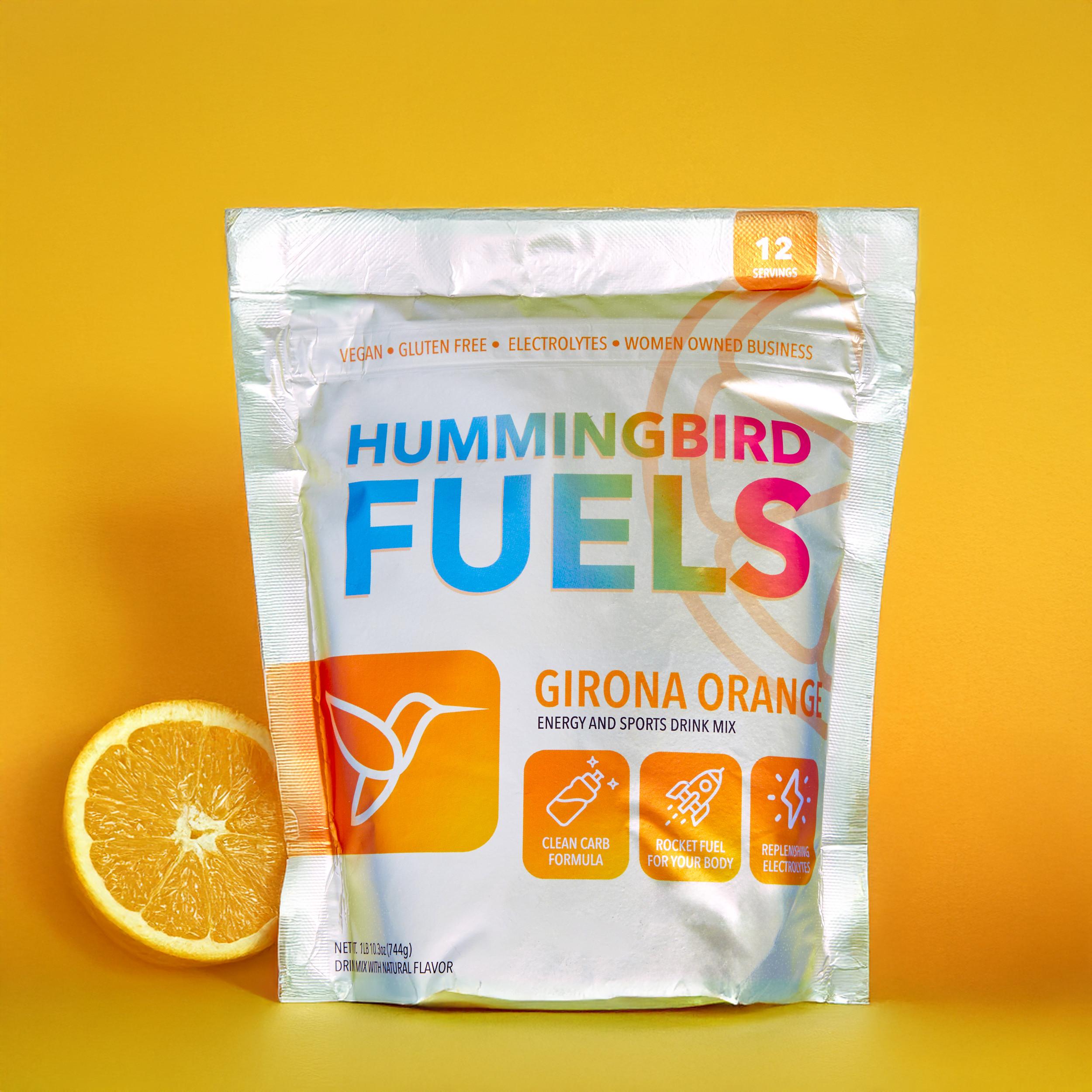 Sports Drink Mix in Girona Orange, Five-Ingredient High-Carbohydrate Electrolyte Fuel for Endurance Training source image 2
