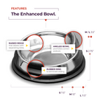 Angled Stainless Steel Pet Bowl for Flat-Faced Dogs and Cats, Three Capacities with Optional Stand source image 2