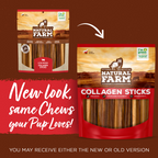 12 Inch Beef Collagen Sticks Natural Farm Shop Collagen Sticks