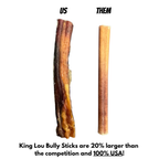 Grass Fed Bully Stick Dog Chews Made from USA Beef, Available in Five, Ten and Forty Count Packs source image 2
