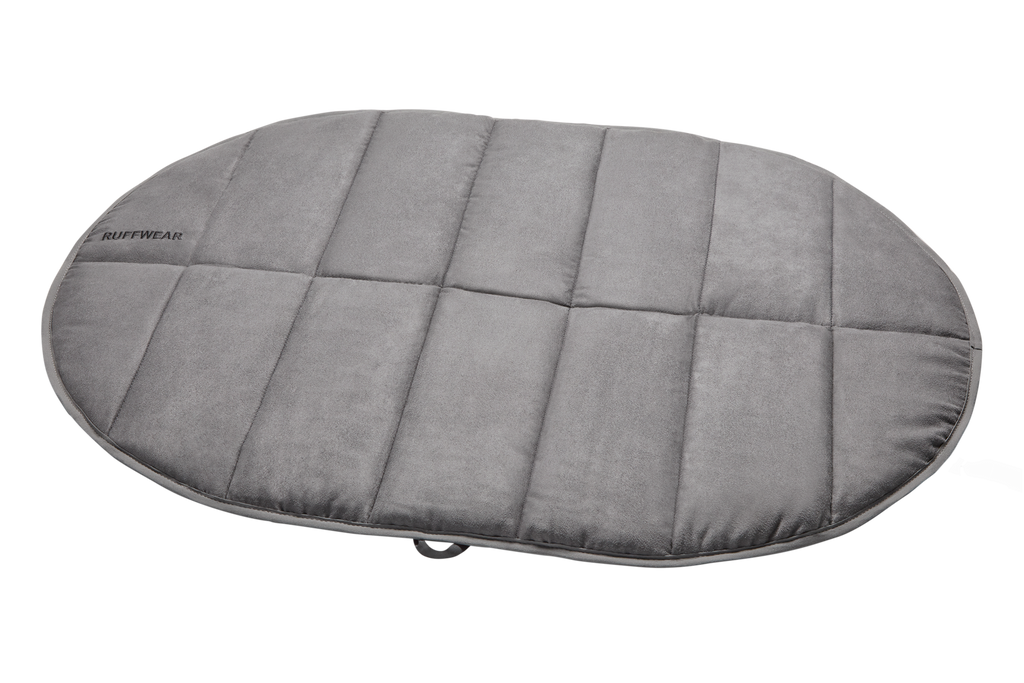 Folding Camping Dog Pad in Cloudburst Gray, Insulated Portable Bed for Backpacking and Car Trips source image 2
