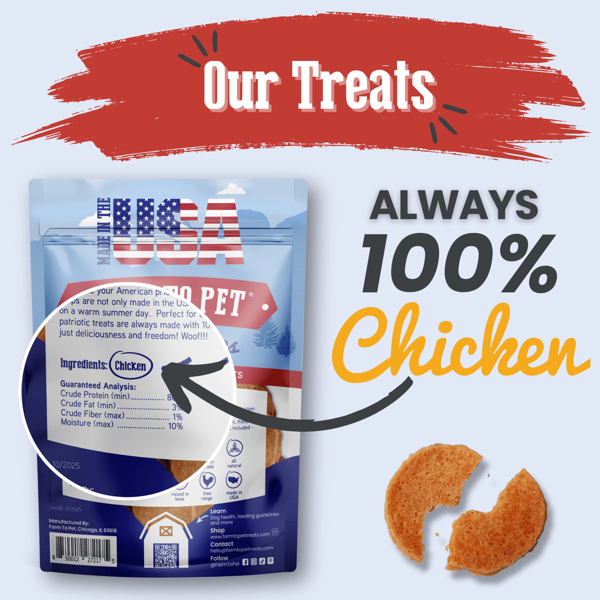 Chicken Chip Dog Treats product image 1