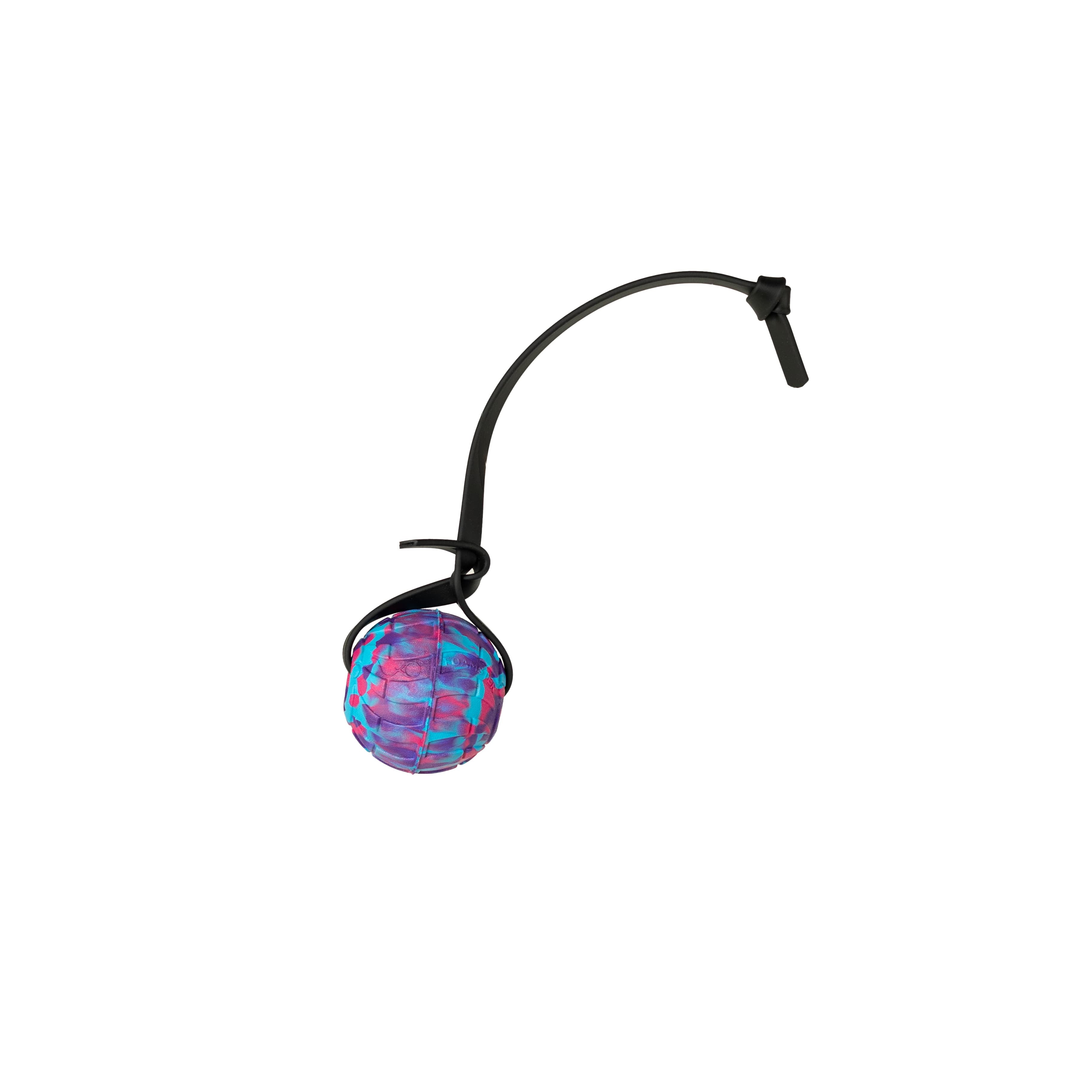 EVA Foam Dog Training Ball with Strap Cotton Candy / 2.75"