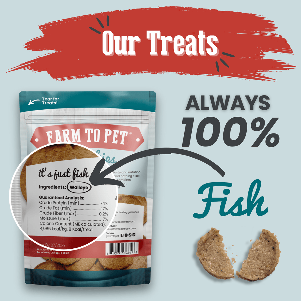 Walleye Fish Chip Dog Treats product image 2