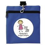 Clip-On Dog Treat Tote Blue