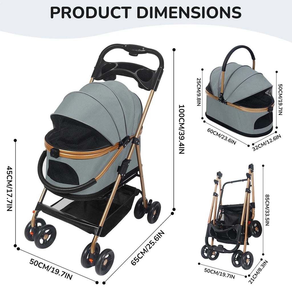 Detachable Carrier Pet Stroller product image 2