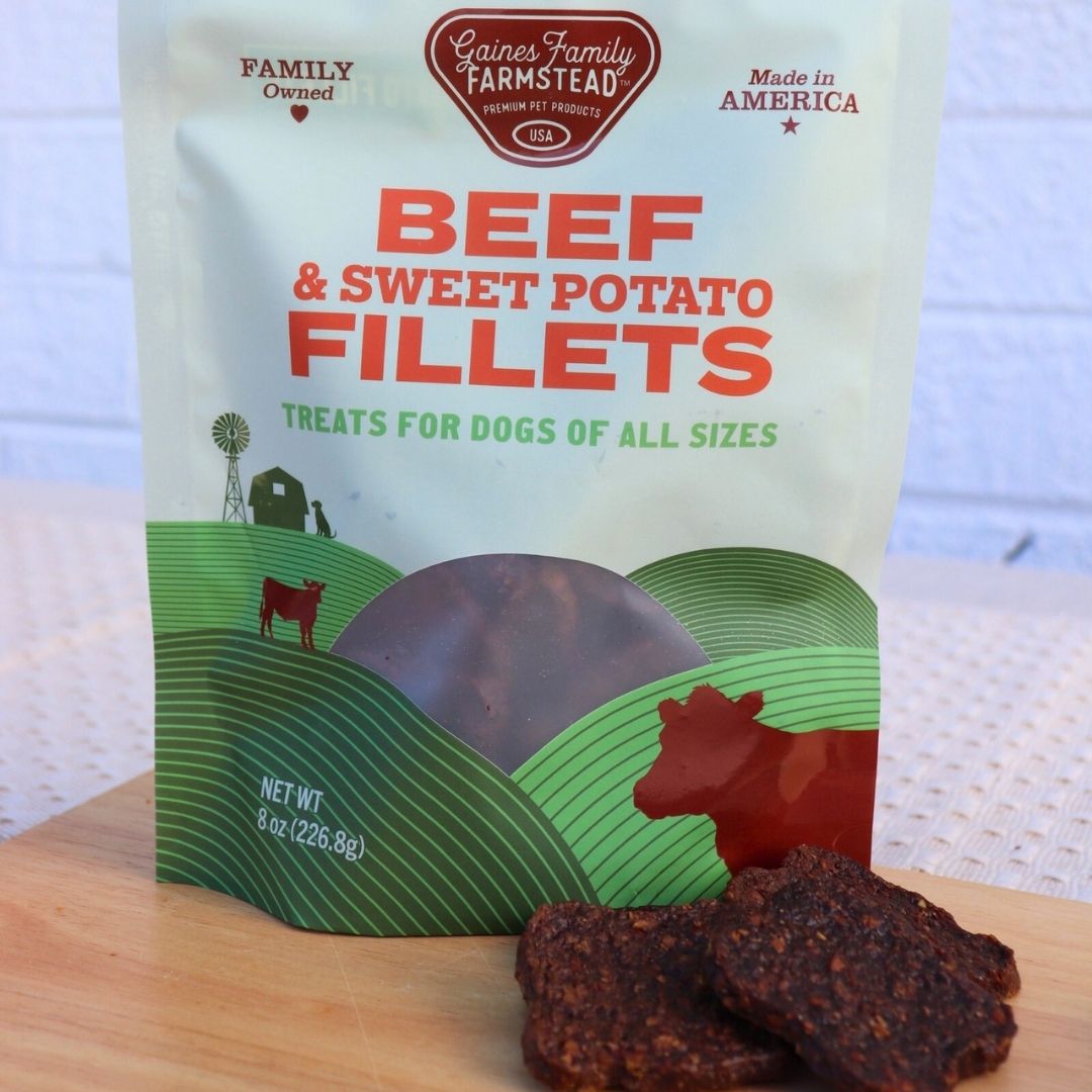 Beef and Sweet Potato Dog Treat Fillets, Soft 8 oz Chewy Rewards for Training and Everyday Snacking source image 3