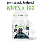Biodegradable Dog Ear Wipes for Daily Cleaning, 100 Pre-Soaked Pads to Remove Dirt, Wax and Odor source image 3