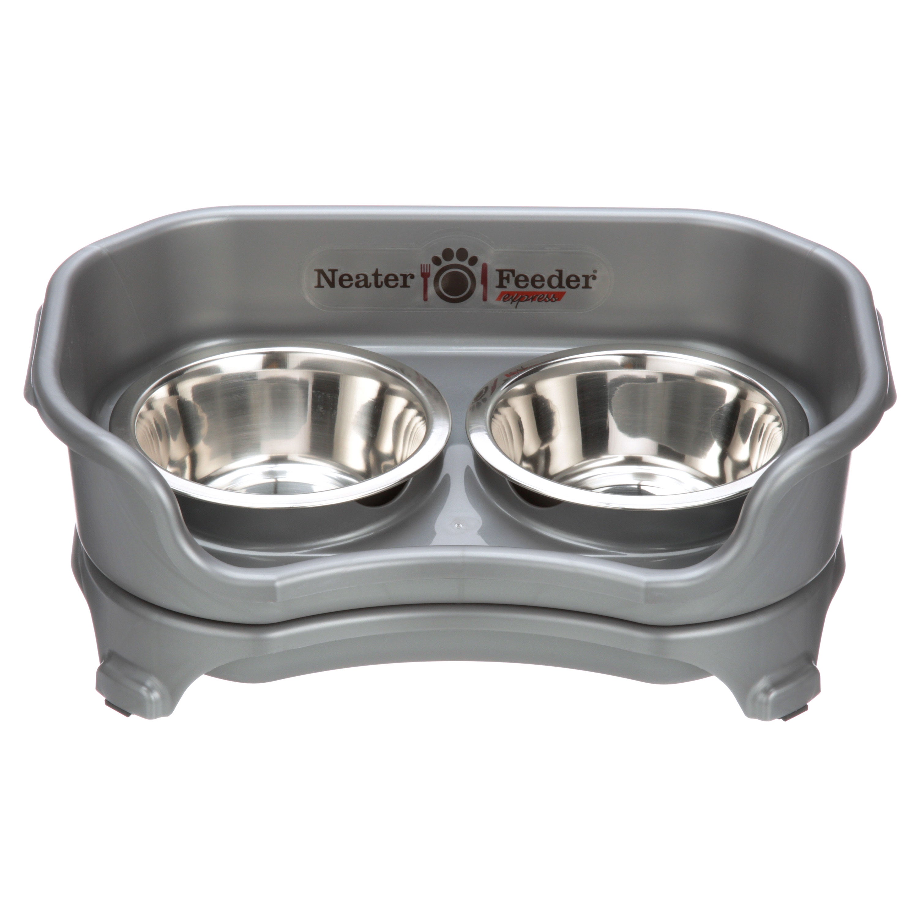 Elevated Mess-Proof Pet Feeding Station, Spill-Containment Design and Dishwasher-Safe Stainless Steel Bowls source image 3