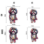Shih Tzu Wooden Jigsaw Puzzle, Laser-Cut Breed Portrait in 80 or 152 Pieces for Dog Lovers Age 12 and Up source image 3