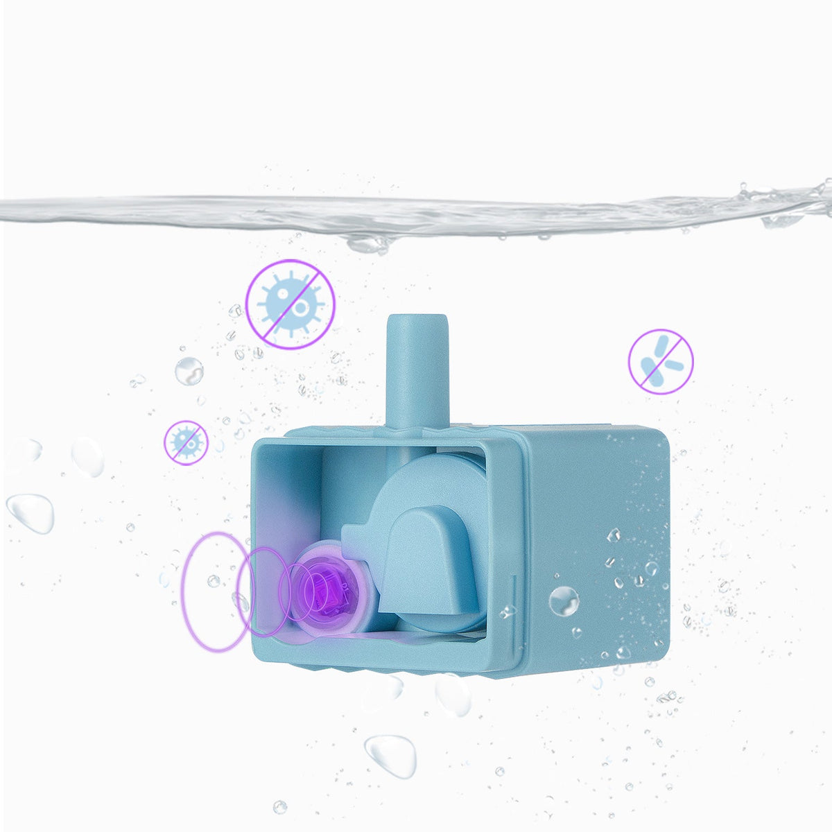 UVC Pet Water Fountain, Four-Stage Filter System Featuring a Wireless Pump and App-Connected Flow Modes source image 3