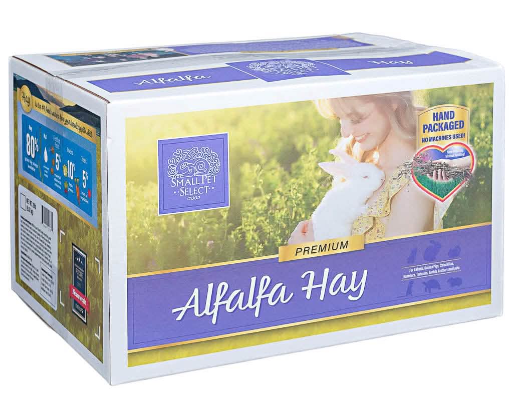 Long-Strand Alfalfa Hay for Young Rabbits and Small Pets, Hand-Packed in 2, 5, 10 or 20 lb Boxes product image 3