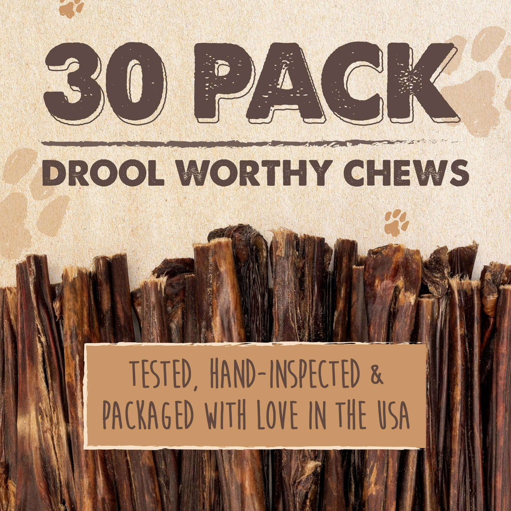 Single-Ingredient Beef Gullet Sticks for Dogs, 30-Pack Crunchy Chews for Puppies and Light Chewers source image 3