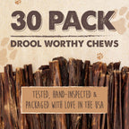 Single-Ingredient Beef Gullet Sticks for Dogs, 30-Pack Crunchy Chews for Puppies and Light Chewers source image 3