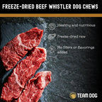 Freeze-Dried Beef Esophagus Dog Chews, Three-Piece Bag of High-Protein Treats for Supervised Chewing source image 3