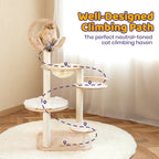 Transformable Cat Tree for Large Cats, Modular Tower with Hammock and Three Flexible Layouts for Multi-Cat Homes source image 3