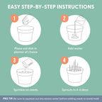 Organic Cat Grass Refill Kit, Three-Pack Wheat, Oat, Rye and Barley Seed Blend Growing in 5 to 7 Days source image 3